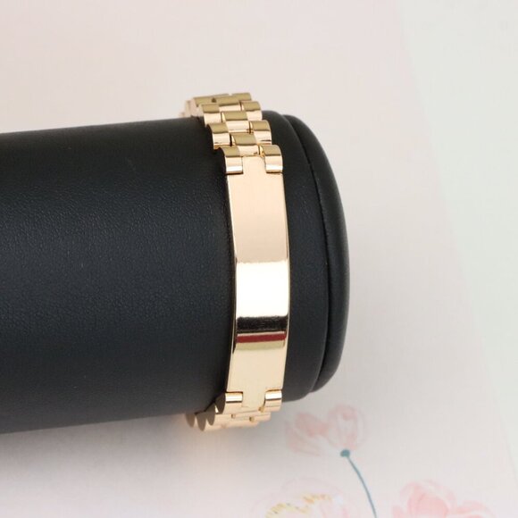 "Elegant Rose Gold Bracelet in Polished Link Design, XPBL1139 - Picture 9 of 13